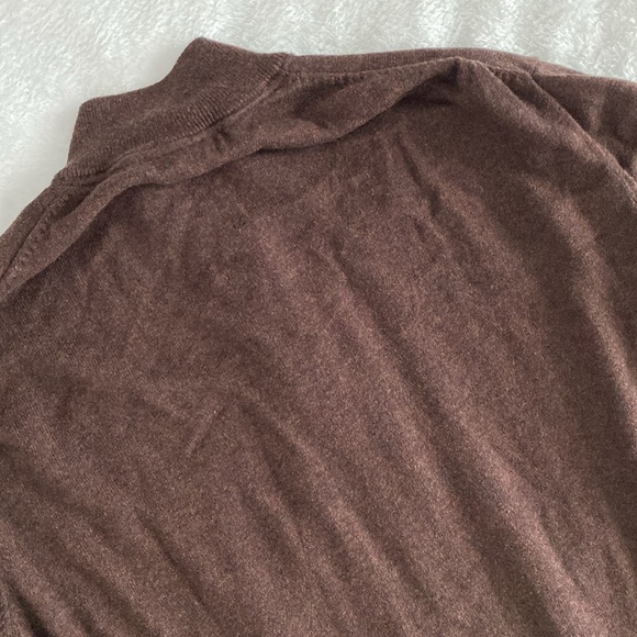 Daniel Cremieux brown quarter-zip sweater - Picture 12 of 17